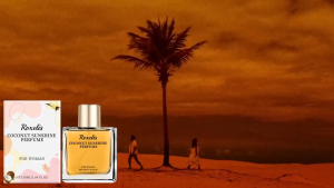 Roxelis Coconut Sunshine Perfume For Women Long Lasting Fragrance Vanilla Coconut Scent Fresh Floral Perfume Body Spray Daily Use Gift 50ml