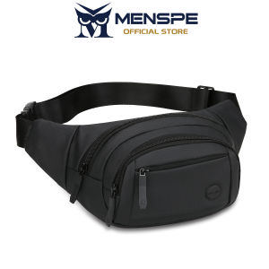 MENSPE Mens Waist Bag Sports Chest Bag Outdoor Fitness Bag Large Capacity Casual Bag Canvas Street Shoulder Bag Versatile Fashion Chest Bag Fitness Bag Travel Bag For Men Women