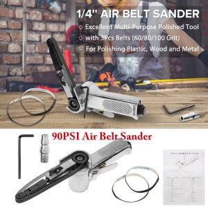 Máy Mài Đai Khí 330*10Mm Với 3 Đai (3/8X13 Inch) Máy Mài Đai Khí Mini 10 Mm Để Đánh Bóng Nhựa Nhôm Sắt Thép Và Kim Loại