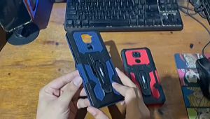 Case Untuk Infinix Hot 9 Play: New Casing Hp Kickstand Robot Armor