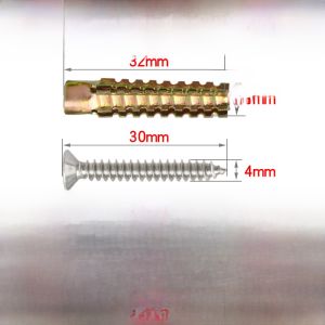 Metal Expansion Screw 6mm Wall Lizard Expansion Nail Cement Wall Lightweight Brick Hollow Brick Aerated Block Iron Expansion Tube