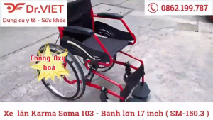 Xe lăn Karma Soma 103 Bánh lớn 17 inch SM-150.3