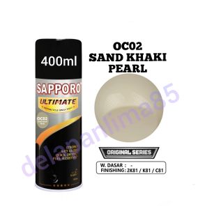 Sapporo Ultimate OC02 Sand Khaki Pearl / Original Series 3 IN 1 / Cat Spray Semprot Aerosol