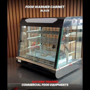 KATARIS Large Size Food Warmer Cabinet Display Showcase Tempered Glass Heavy Duty