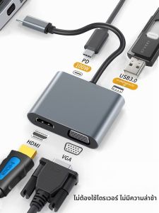 USB Type-C โอนไป HDMI Docking Station สำหรับ Apple MacBook Huawei Computer Tablet Laptop Mobile Phone Adapter Extension Cable