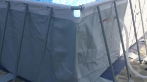 BESTWAY 56456 Power Steel Rectangular Swimming Pool Outdoor Children Adult Family Swim Large Pool Kolam Air Renang Mandi Besar Keluarga Dewasa Anak