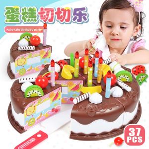JIFANPAUL | Simulated Light Singing Birthday Cake Playset Toy Gift Set
