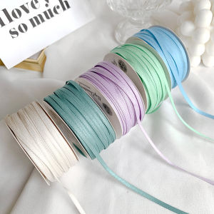 เทปผ้าผสมคอตตอนและไตรอะซิเตท ริบบิ้นผ้าซาติน DIY แฮนด์เมด โบว์ผีเสื้อดอกไม้สด กลุ่มดอกไม้ บรรจุภัณฑ์