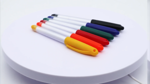 MP00 5pcs Photo Insert Ballpen Colorful Cap Ball Pen Black Ink