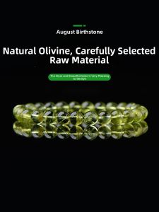 SIFUYUAN | Natural Green Peridot Ice Seed Crystal Women Bracelet