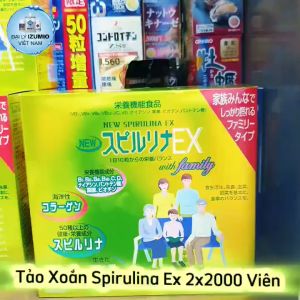 [NSF1111 Giảm 111K] Hộp 2000 Viên Uống Tảo Vàng Cao Cấp Spirulina EX - Chính Hãng Nhật Bản