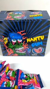 50pcs Nantu Gum Bubble Gum Candy SUGAR CRASH