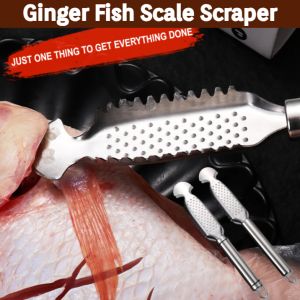 Ginger Fish Scale Scraper: A Safe & Quick Solution for Removing Fish Guts