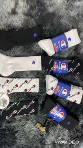 [ HÀNG ĐẸP ]Tất Cham.pion dày dặn vớ cổ cao dệt kim cổ cao hàng đẹp chất lượng thấm hút mồ hôi tốt