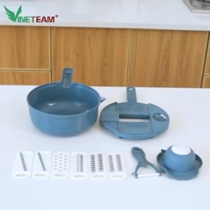 Bộ dụng cụ gọt rau củ 12 món Rổ bào rau củ đa năng Cực kỳ tiện lợi không lo đứt tay(BỘ BÀO SỢI 12 MÓN)  -dc5018