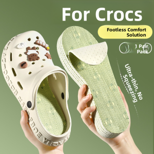 ZHIHAOEN | Wide Toe Removable Insole Soft Sole Comfort Thickened Crocs