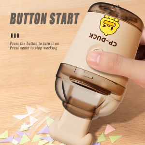 ที่ทำความสะอาดโต๊ะแป้นพิมพ์ชาร์จได้อัตโนมัติแบบพกพาโต๊ะสำนักงานที่กำจัดฝุ่นกวาดโต๊ะในบ้านเครื่องดูดฝุ่นขนาดเล็ก