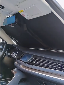 Every thingผ้าบังแดด ในรถยนต์ กันความร้อน กัน UV ร่มบังแดดหน้ารถ แบบพับเก็บได้🚗