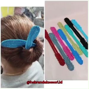 HAIRDINI PENATA RAMBUT / HAIR DINI /ALAT CEPOL DONAT UNTUK TATANAN RAMBUT/HAIRDINI GULUNG RAMBUT KERITING / HAIRDINI RAJUT / HAIRDINI WANITA / ANAK /DEWASA / HRJ 7834