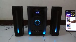 SONICGEAR EVO 11 BTMI 80W 160W Bluetooth Powerful Bass RGB Speaker (With Remote Controller)