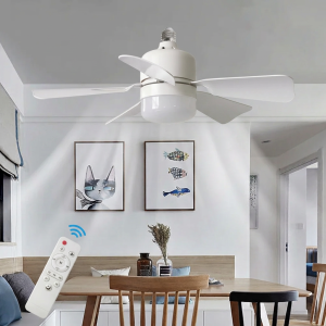 1/2Pack 30W Ceiling Fan Lights with Remote Control Dimming LED Fan Light E27 Base Suitable for Living Room Kitchen Study Garage
