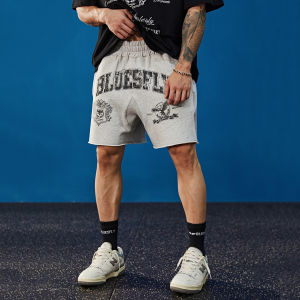 Bluesfly American Style Printed Mens Shorts Fitness Training Basketball Sporty Brand Cotton Quick Dry Wear Resistant Shorts