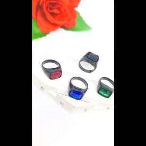 CINCIN COWO TITANIUM BATU KOTAK COLLEGE SIMPLE FASHION ANTI KARAT DAN ANTI LUNTUR (COD)