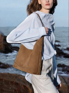 VANESSA HOGAN | New Style Suede Hobo Bag