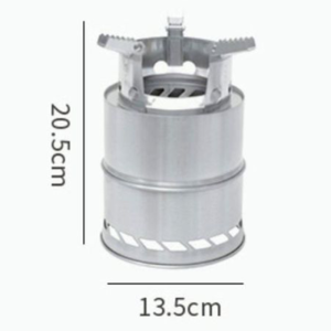 Portable Outdoor Camping Stove Wood Burning Mini Lightweight Stainless Steel  Stove Picnic BBQ Cooker Travel Adventure Tools
