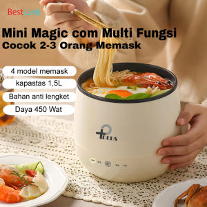 Magic com mini 1.5 Liter Anti Lengket Serbaguna/Mini Rice cooker Panci Listrik 450Wat/Mini Rice cooker low Wat cocok Digunakan Di Kos