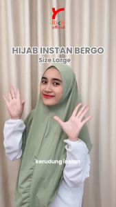 Yrich - Hijab Instan Bergo Non Pet Kain Jersey Premium Ukuran M - Anti Kusut Fleksibel dan Stylish