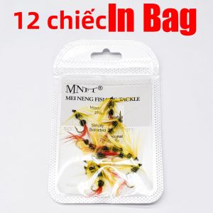 Mồi Câu Ruồi Giả Topranc Buộc Tay Lông Vũ Hình Côn Trùng Dành Cho Cá Hồi Cá Tầm Câu Ruồi Nước Ngọt Bộ Dụng Cụ Câu Cá.