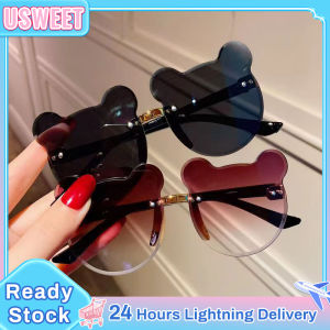 Childrens Glasses Sunglasses Kids UV Protection Sunglasses Boys Girls Childrens Frameless Glasses Sun Glasses Boys And Girls Lovelylife Fashion Cute Baby Bear Ear