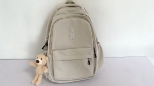 Bear Stylish BACKPACK Korean Style INS style Quality high school Women Backpack Beg galas ringkas kasual 休闲简约新款韩版双肩包女
