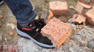 Brand GenGeGo COD (Datang Dalam 3 Hari)Sepatu Safety Pria Ujung Besi Baja Sepatu Kerja Septy Proyek Mode Sport Safety Shoes Men