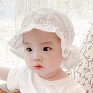 Baby Fishing Cap Spring Autumn Thin Childrens Sun Hat UV Protection Wide Brim Hat Girls Style Cotton Fresh Style Outdoors Cap