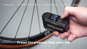 CYCLAMI Mini Electric BIKE PUMP Pompa Sepeda Mini 100 PSI not cycplus