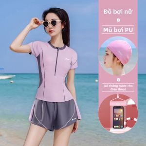 XTEP | Bộ Bikini Kín Dáng Che Bụng Giảm Cân Plus Size