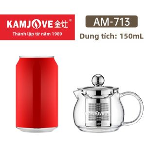 Kamjove | Bình Trà Thủy Tinh có Phân Cách Lá Trà Bình Trà Dày Dặn để Sử Dụng tại Nhà