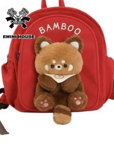 กระเป๋าเป้สะพายหลังผ้าขนสัตว์รูปแพะน่ารัก กระเป๋าหนังสือผู้หญิง กระเป๋าเดินทางแบบสะพายไหล่คู่ กระเป๋าใส่ของเล่น กระเป๋าถือ กระเป๋าสะพายไหล่