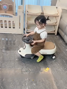 Kids Twisting Car Anti rollover Swinging Car 1-6 Year Old Boys and girls Baby Sliding Car Silent yo