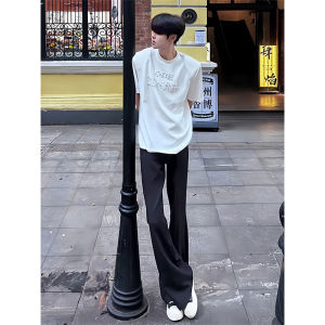 Quần Dài Nam Dáng Rộng Màu Đen CleanFit Mùa Hè Ống Đứng Cạp Cao Dài Vừa Vặn Thoải Mái Quần Dài Thường Ngày