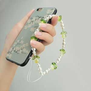 ZAY Tali Telepon Manik-manik Tulip Manis Rantai Telepon DIY Gaya Ins Rantai Gantung Pergelangan Tangan Mutiara
