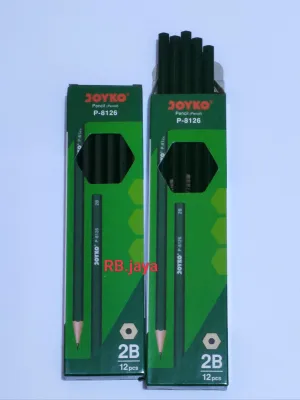(promo) 1 pack isi 12 pcs pensil 2B joyko P-88 / pensil 2B joyko hijau