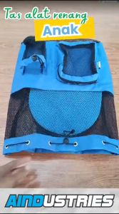 Tas Peralatan Renang Anak Ransel Jaring Serut Pantai Dry Bag Untuk Fin Diving Kaki Katak dan alat berenang