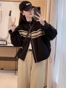 Womens Cotton Jacket Quilted down Jacket Winter Thickened Zipper Closure Short Style Pure Color Commute Fashion Trend