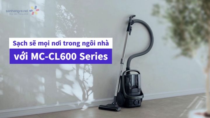 Máy Hút Bụi Dạng Hộp Panasonic MC-CL609HN49 - Công suất 2200W - Công nghệ gió xoáy cực đại - Bộ lọc HEPA & lưới lọc hiện đại