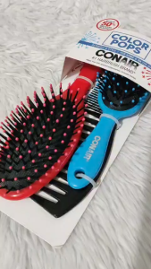 Conair Color Pops Hairbrush – Made with 50% Recycled Plastic Detangle & Style