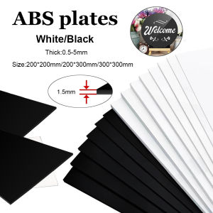 1pcs Black/White ABS Plastic Sheet Model Material Flat DIY Plastic Sheet Home Decoration Handicrafts Matte Texture Finish
