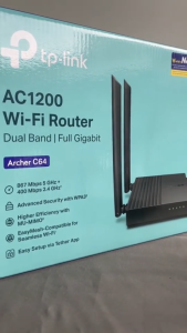 Tp link Archer C64 AC1200 Wireless MU-MIMO WiFi Router Kecepatan hingga 1200 Mbps